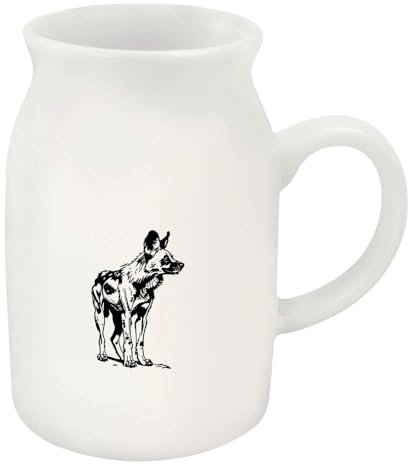 Azeeda 300ml 'African Wild Dog' Ceramic Milk Jug (MJ00015193)