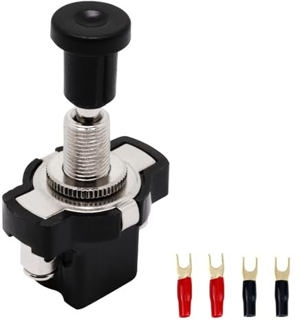 S SYDIEN Lot de 5 interrupteurs universels pour voiturette de golf 12 V/24 V 8 mm