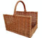 Holzkorb aus Weide Braun 55x35x53 cm Kaminkorb