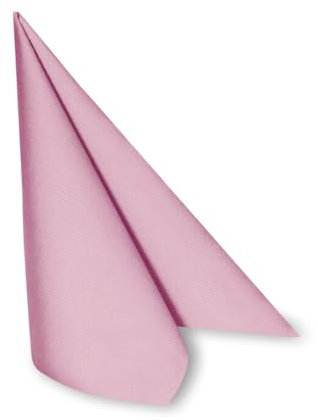 DeinPack 50 x Airlaid Serviette 40 x 40 cm rosa - hochwertige Einwegservietten stoffähnlich - Reißfest, Saugstark & Formstabil - ideal für Hochzeit, Partys und Events