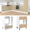 BOWEKAM Home & Garden-Ofenschrank Sonoma Eiche 60x46x81,5 cm Holzmöbel Wahl
