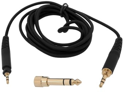 Create idea Audio-Upgrade-Kabel mit 6,35-mm-Stecker, kompatibel mit Shure SRH940, SRH840, SRH750, kompatibel mit Philips SHP8900, SHP9000, 2 m, 1 Stück