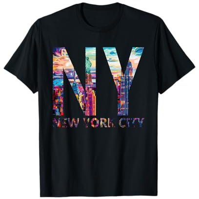 New York Geschenk Männer Damen NY City Urlaub Vintage Sport T-Shirt