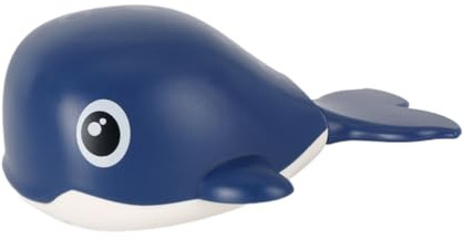 LALADEFIEE Kleiner Wal Badespielzeug Dunkelblau Zum Aufziehen FüR Kinder Umweltfreundliches Plastik FöRdert Spielerisches Lernen Und Badespaß