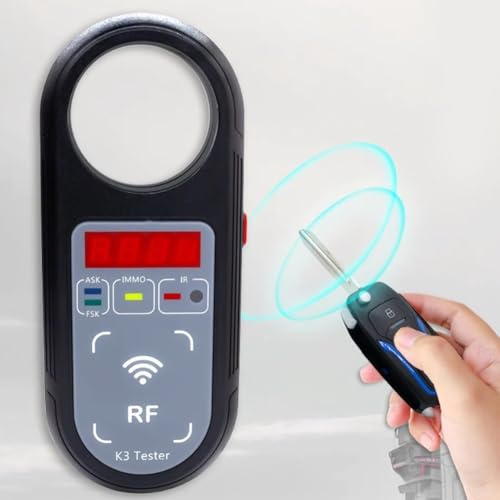 K3 Remote Key Frequency Testers, Digital Display Cars Key Signal Detectors 100-999MHz ASK FSK Signal Testing Tools for Automotive Mechanics and Technicians