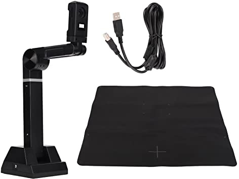 lyrlody Dokumentenkamera, Buchscanner, Aluminiumlegierung, Säule, OCR-Technologie, Farbscannen für Ausweise, für Bilder für das Büro
