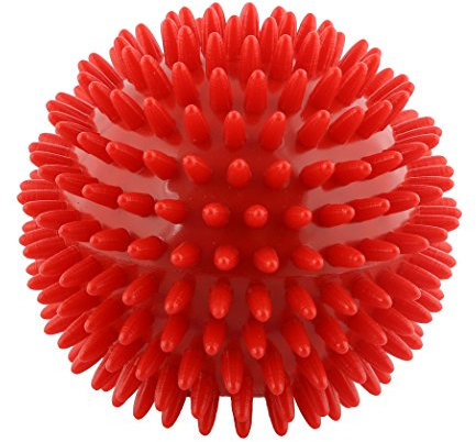 CanDo Massageball, Igelball, Noppenball, Durchmesser 9 cm, rot, 1 Stück