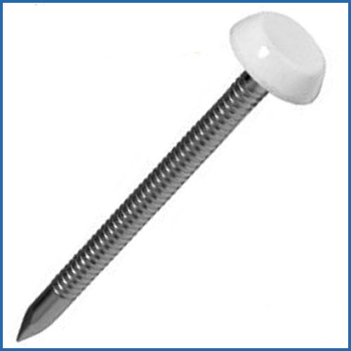 UPVC White Cladding Pins Stainless Steel 30mm - 200 Box