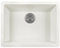 MR Direct Fregadero de cocina de un solo tazón TruGranite 808 blanco