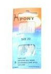 Pony Gold Eye Sewing Needles: Tapestry Size 20, Multi-Colour