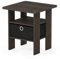 Furinno Tables de Bout, Bois, Brun, Taille Unique, Marron Foncé/Noir, One Size, Paquet de 1