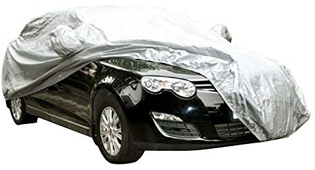 logei® General Motors Couverture Voiture Couverture Anti poussière Etanche Anti Soleil Anti-UV Couverture Universelle pour Voiture, 415 x 170 x 150cm, Argent
