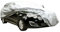 logei® General Motors Autoabdeckung, Staubschutz, wasserdicht, Sonnenschutz, UV-Schutz, Universalabdeckung für Auto, 415 x 170 x 150 cm, silberfarben