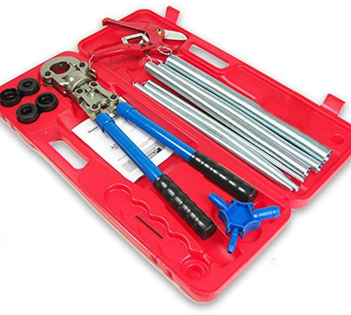 Werkzeugset mit Presszange TH, Rohrschere, Kalibrierer und Biegefedern