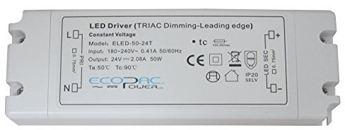 Ecopac Constant Voltage LED Driver ELED-50-24T 50W 24V