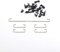 Costar Style Plate-Mounted Costar Stabilizers Balancing Pole Raised Wire 6.25u 2u for MX Mechanical Keyboard Filco