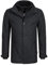 Indicode Herren Brittany Kurzmantel mit Stehkragen | Herrenmantel Wollmantel Mantel Männer Charcoal Mix, L