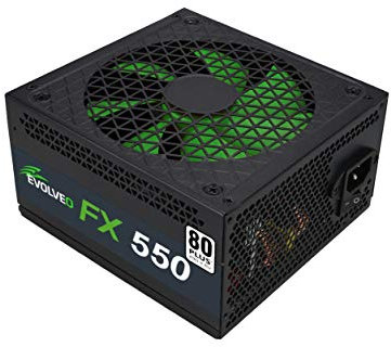 Evolveo FX 550 Fuente 550W ATX, 14 cm, Silencioso, 80+, Granel (550W)
