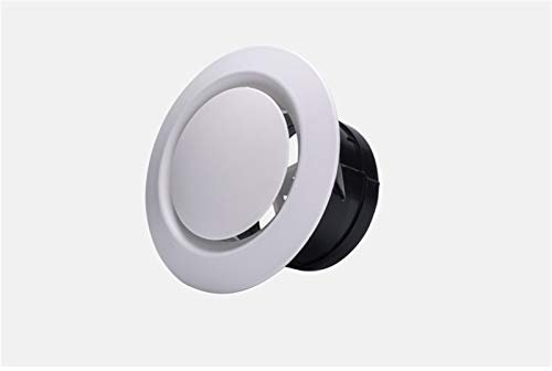 Xianglaa-air vent cover, Adjustable Air Vent Extractor Valve Grille Cover, Inline Fan Outlet Vent,Round Diffuser Ducting Ventilation Cover,Air Extractor (Product Size : 4inch 100mm)