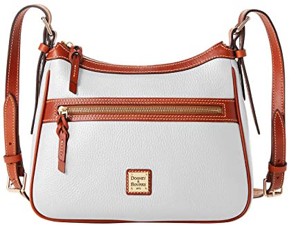 Dooney & Bourke Handtasche, Pebble Grain Presley Crossbody - Weiß, Weiss/opulenter Garten, Einheitsgröße