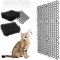 Cat Scat Mat with Spikes, Cat Repellent Mat, Flat Prickle Strip Dig Stopper, Pet Deterrent Mats for Garden, Fence, 7.9×6.1Inches (24 Pcs)