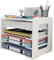 Organizador de escritorio con bandejas para cartas, soporte para documentos A4, para archivar documentos en casa, oficina, escuela (diseño de 5 estantes)