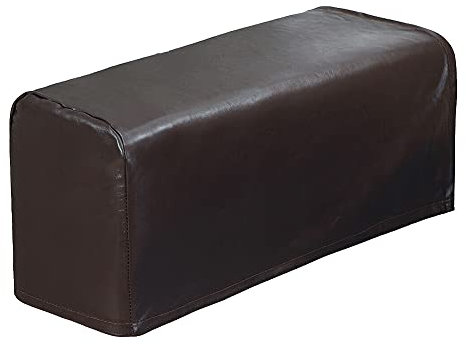 ALMAK 2 Stück PU-Leder Sofa-Armschoner Protektoren Dehnbare wasserdichte Sofa-Armlehnenbezüge für Couch-Stuhl-Arm