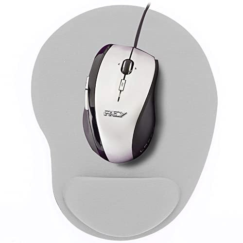 REY Repose-Poignets Ergonomique rembourré Gris Tapis de Souris Ergonomique rembourré