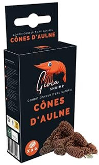 Cônes d'Aulnes pour crevettes d'aquarium - Lot de 20