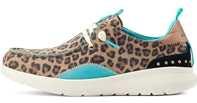 ARIAT Damen Hilo Ohrstecker Slipper, Neutrales Leopardenmuster, 41 EU