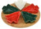 AGP ADVANCED GLOBAL PRODUCTIONS Large Christmas Tree Party Dip Serving 6 Trays Appetizer Snack Sweet Bowls Plate