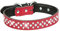 Serijoars Strass Hundehalsband für Kleine Mittlere Große Hunde, Einstellbar Glitzernd Kristall Weich Echtes Leder Bling Hundehalsbänder (M, Rot)