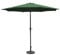 Vivo Technologies 2.7M Garden Parasol Sun Shading Umbrella with Tilt & Crank Mechanism UV Waterproof Patio Parasol Sun Shade Protection for Outdoor, Garden and Patio Dark Green