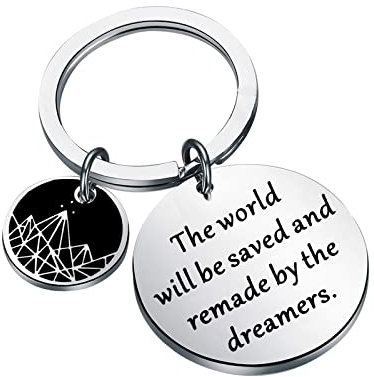 BAUNA ACOTAR Night Court SJM Schlüsselanhänger The World Will Be Saved And Remade By The Dreamers Aelin Zitate Geschenk, Sjm Schlüsselanhänger, Small