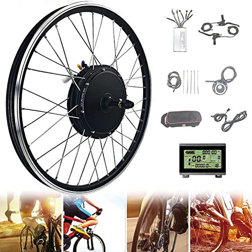 E-Bike Umbausatz, Hinterrad, Elektrofahrrad 48 V 1000/1500 W, bürstenloser Getriebemotor, Umrüstsatz e-Bike 20/24/26/27.5/28/29/700C Hinterrad,