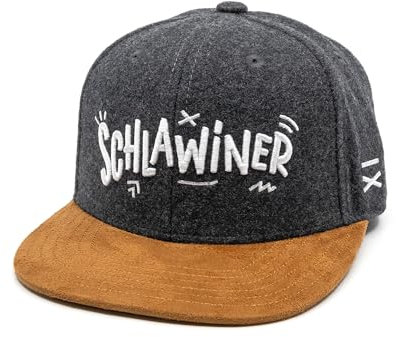 Hand und Feuer Snapback Cap Kinder Schlawiner Grau Filz L
