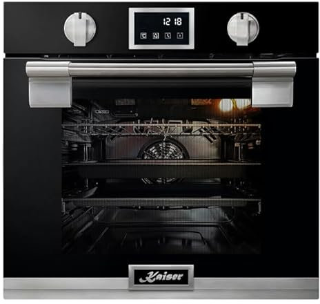 Kaiser Avantgarde Pro EH 6338 Oven | Single Electric Oven with Pyrolytic Self Cleaning Technology (Black)