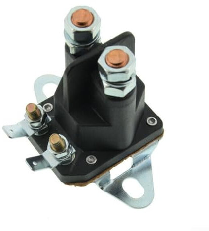 Magnetschalter RideOn Rasenmäher 12V 4 Anschlüsse, 4-polig, einfache Installation, langlebige Nutzung, Quads, Rasenmäher, Traktoren