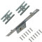 600mm Offset Espag Universal Repair Kit Window Lock Gearbox Mechanism 16mm U Rail Bar Rod 20mm Backset 8mm Mushrooms Keeps + Screw Included