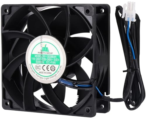 XY-12038B2H EC-Fan 110V-240V 0.06A 12CM 120×120×38mm Cabinet EC Cooling Fan for XY-12038B2H High Air Volume Fan Cabinet Case Cooling Fan 50/60HZ