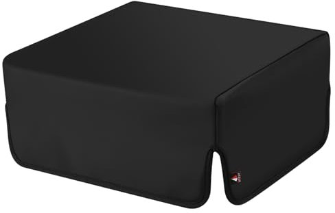 XBERSTAR Cubierta antipolvo para tocadiscos, cubierta protectora de vinilo vintage para gramófono (negro)