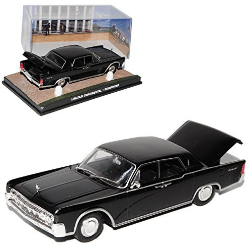 Ixo Lincoln Continental Limousine Schwarz Goldfinger J. Bond 007 1/43 Modell Auto