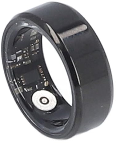 Smart Health Ring, IP68 Waterproof Connection Pedometer Health Tracker Ring for Women Men, Rechargeable, IOS (Size 7 17.4mm / 0.7in ID)