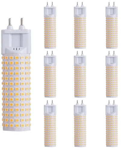 IOEDHW 2/10er-Pack G12-LED-Glühbirne, 20/30/40 W, Mais-Glühbirne, LED-G12-Bi-Pin-Sockelleuchte AC 85–265 V, G12-Bi-Pin-Sockel-Mais-Leuchtmittel, LED-Aluminium-G12-Mais-Glühbirne für Zuhause, Büro, Fab