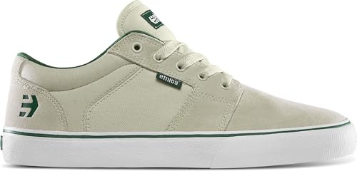 Etnies Herren Barge LS Skate Shoe, White/Green/Gum, 40 EU