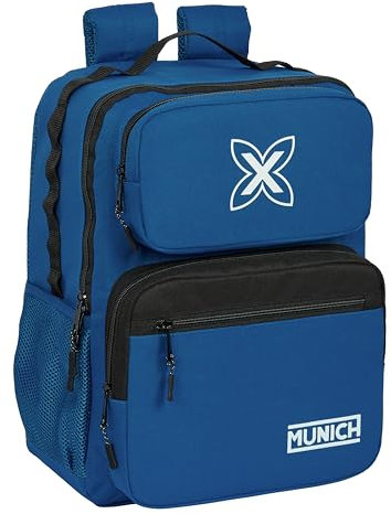 Safta MUNICH ULTRAMAR - Mochila para Portátil 14.1, Ideal para Jóvenes de Diferentes Edades, Cómoda y Versátil, Calidad y Resistencia, 33x16x42 cm, Color