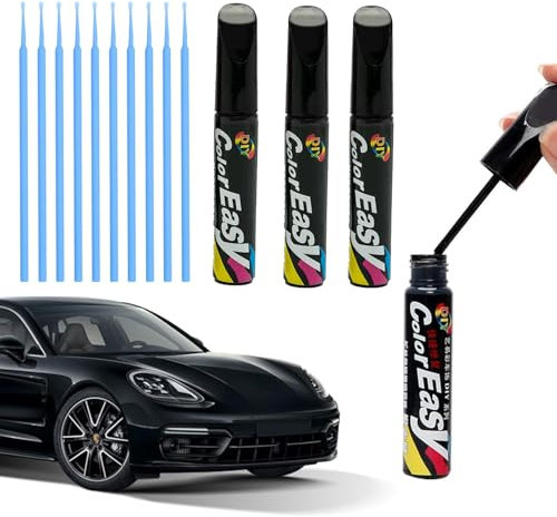 Xumann 3 PCS Black Touch Up Paint for Cars, Car Paint Scratch Repair