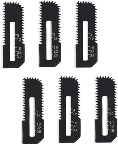 Ohewiiuk 6er-Pack Trockenbau-Sägeblätter für Kabellose Trennsäge, Schneidet Trockenbauwände mit Einer Dicke Von Bis zu 1-3/16 (Tiefenmarkierungen)