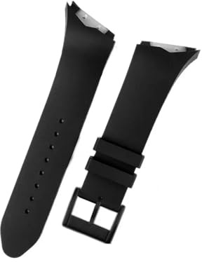 EMAIGlPO Silikon-Uhrenarmbänder passend for Hamilton Watch Belt Adventure Series H246551 H246150 passend for Elvis Presley Black Man Armband 25 mm(Black-Black)
