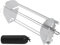 Grill Rotisserie Spieße für Weber Crafted Shish Kebab Spieß Set Zubehör, Edelstahl 7675 Rotisserie Spieß für Weber Genesis Spirit Summit Gasgrills